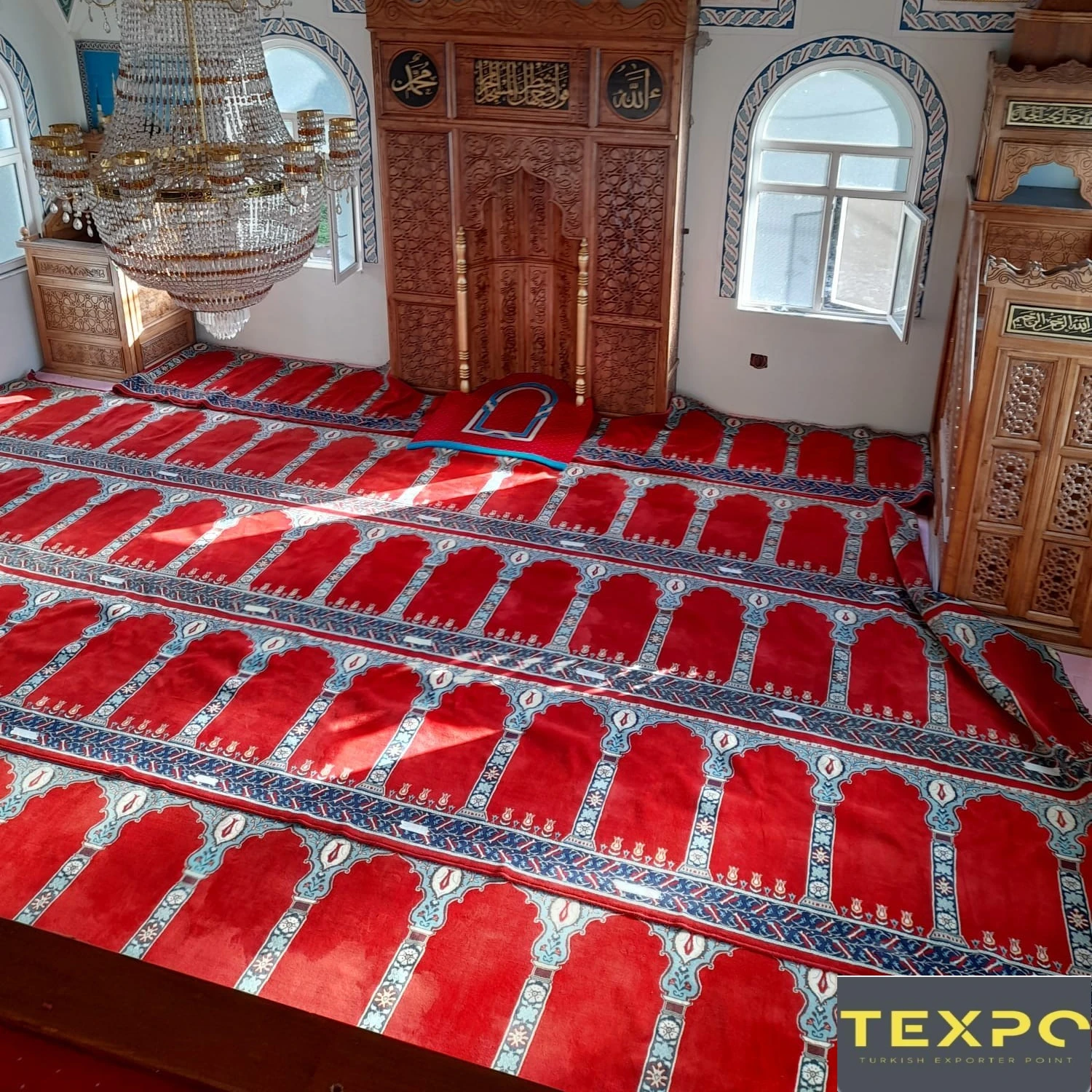 Top quality Muslim carpet prayer Mosque carpet wholesale best quality and best price Wall to Wall Mosque Carpet