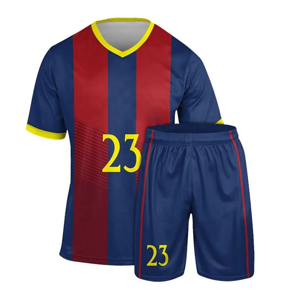 Sports Wear 100 % Polyester Soccer uniform Pakistan Best Quality Men Soccer Uniform