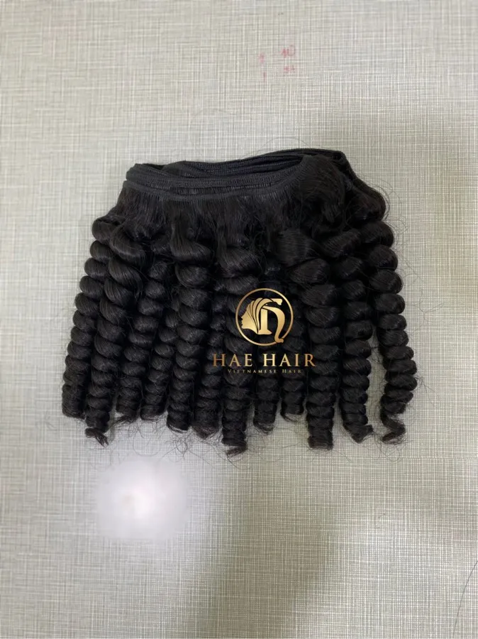 High Quality Curl Weave Funmi Hair, Deep Hair, Kinky Hair Bundles Cambodian Hair from Vietnam Best Supplier