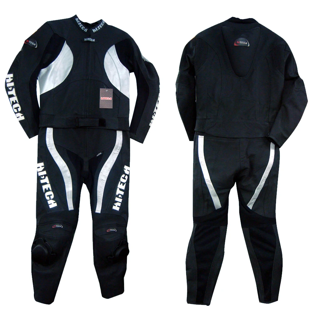 
Motorcycle Motorbike leather Riding suits Black white 