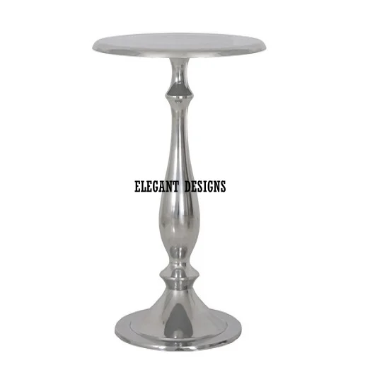 Metal Simple Plain Classic Silver Color Creative Custom Color Shape And Size Supplier Of Metal Coffee And Tea Table From India