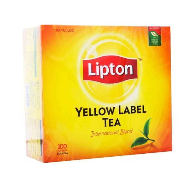  Черный чай Lippton с желтой