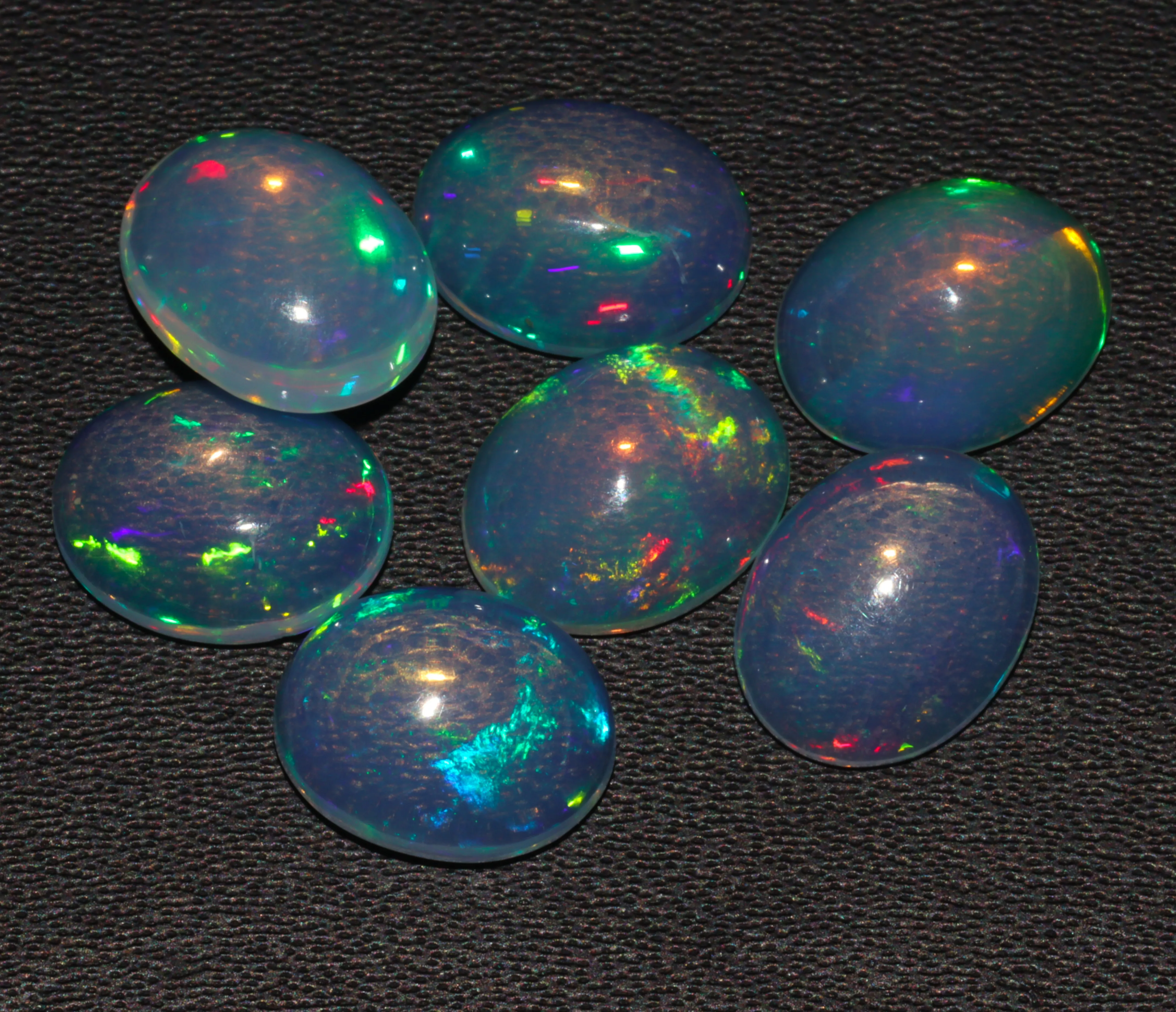 3x5 - 8x10 мм натуральный Эфиопский Опал драгоценный камень кабошон полноцветный огненный плоская задняя кабина