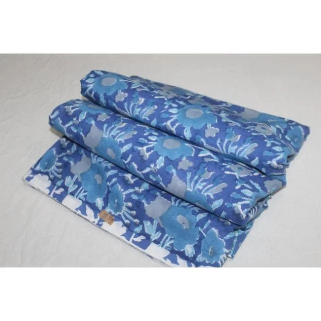 Indian 100% Pure Cotton Dress Making Voile Floral Printed Wholesale Hand Block Printed Running Craft Fabric
