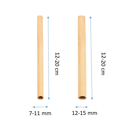 
Best Eco Friendly Solution For Plastic Substitute Handmade Reusable Biodegradable Customize Logo Bamboo Drinking Straws 