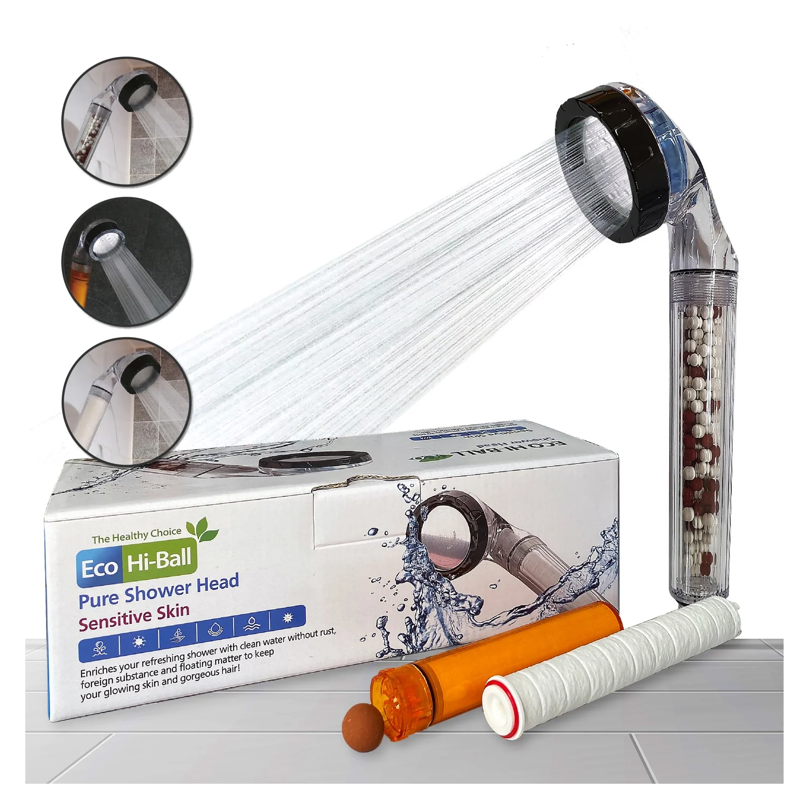 Hot sales Korean Eco Hi-Ballpure shower head sensitive skin