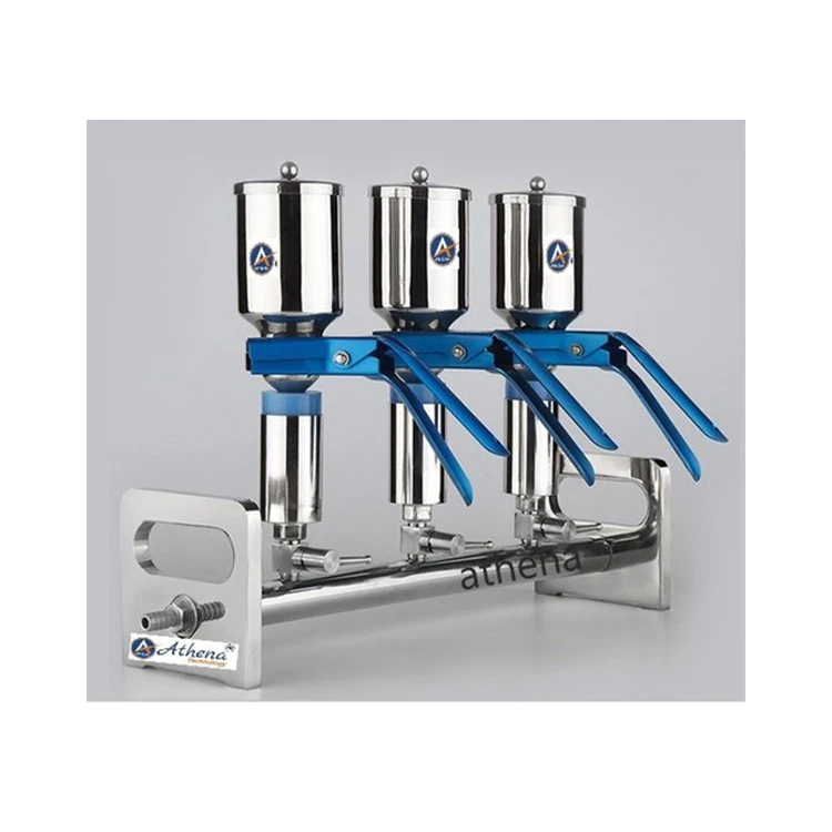 Affordable Price Automatic Grade Funnel Vacuum Filtration 3 Way Manifold Sterility Test Apparatus Testing Equipment