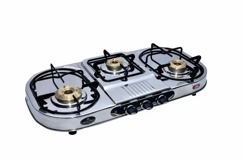 Газовая плита с 3 ручками инфракрасная газовая горелка кольцами