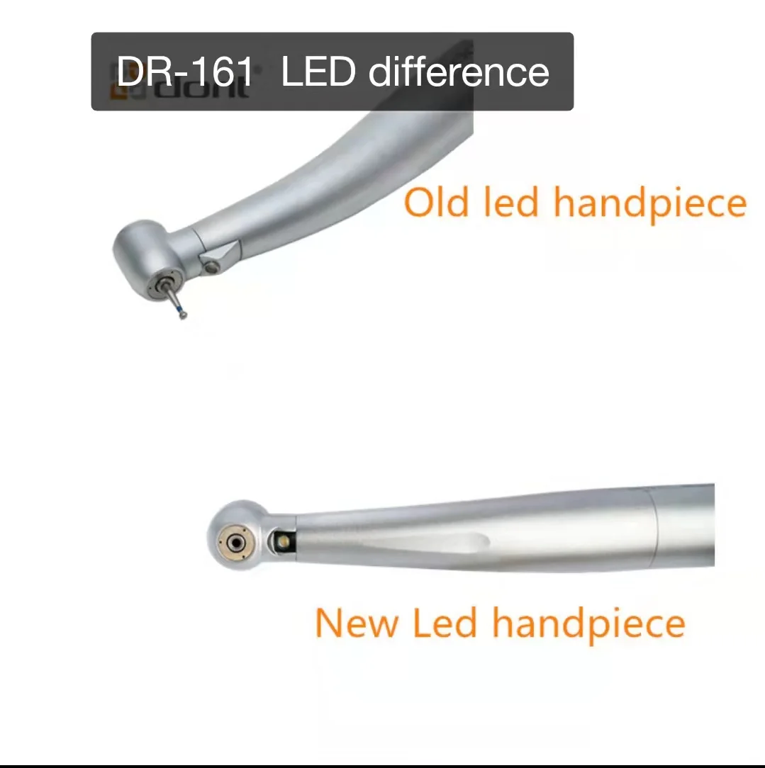  Хорошая цена стандартная головка 4 отверстия DR-161 высокоскоростной светодиодный стоматологический наконечник турбинная ручка