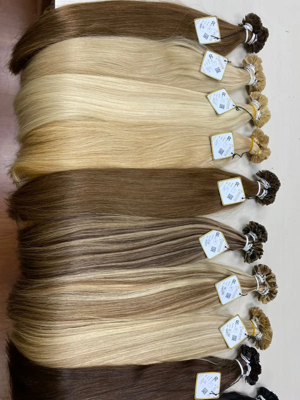 6-32 inches flat tip straight piano color Vietnamese Human Hair Extensions Wholesale Factory price