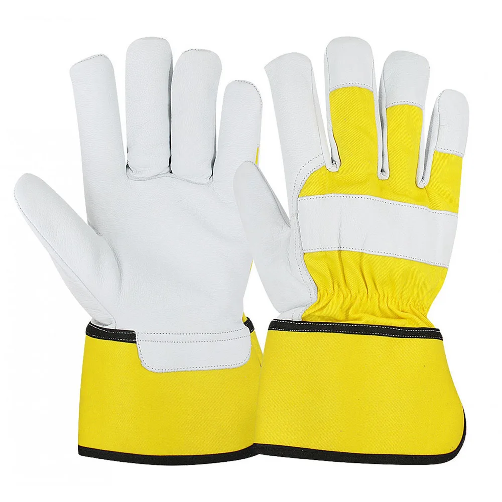  Оптовая продажа канадские Синие Рабочие перчатки из коровьей спилковой кожи защитные резиновые промышленные безопасные