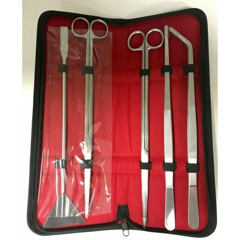 Aquarium Tools Kit Fish Tank Aquatic Plant Tweezers Scissor Spatula Aquarium Tank Aqua Scaping Tools Stainless Steel 3 in 1