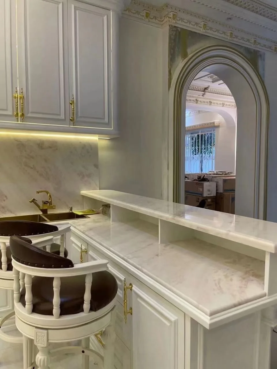 Розовый мраморный камень для садового пола и плитки большие плиты Rosalia