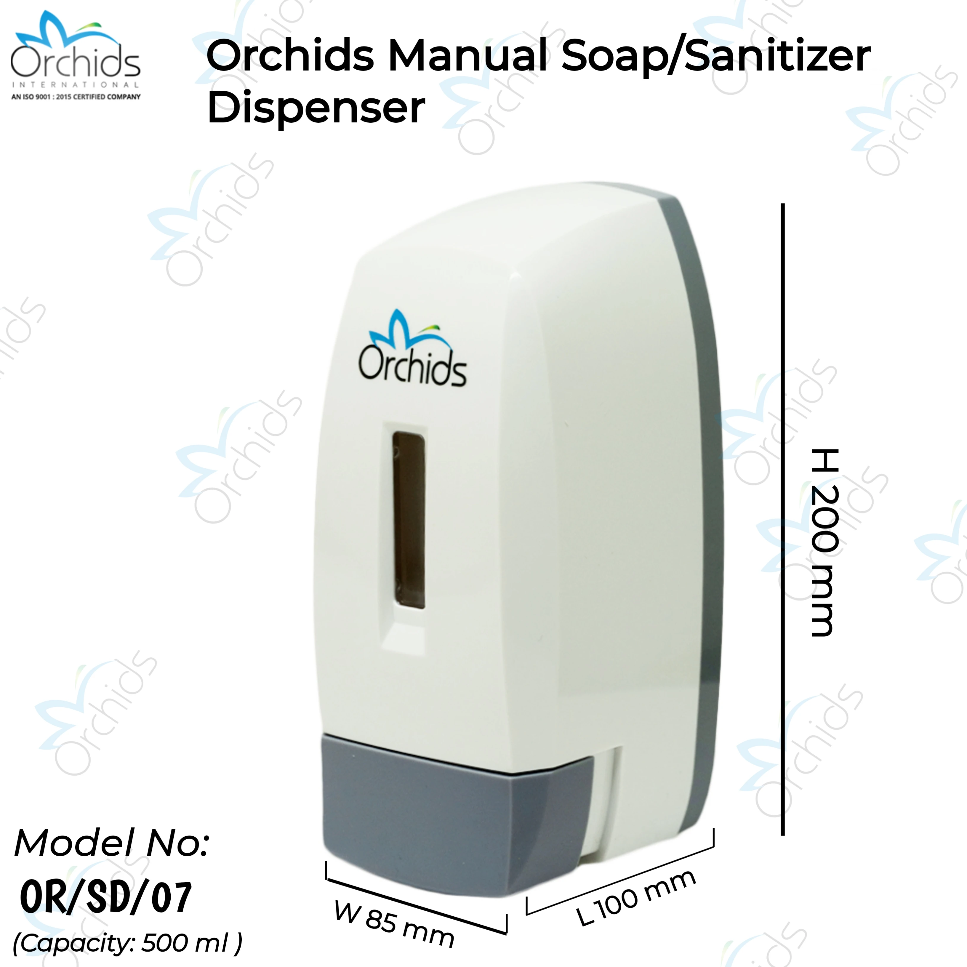 ABS Soap Dispenser Sanitizer Foam Gel Wall Mounted 500 ml For Hotels Restaurants Office Shops