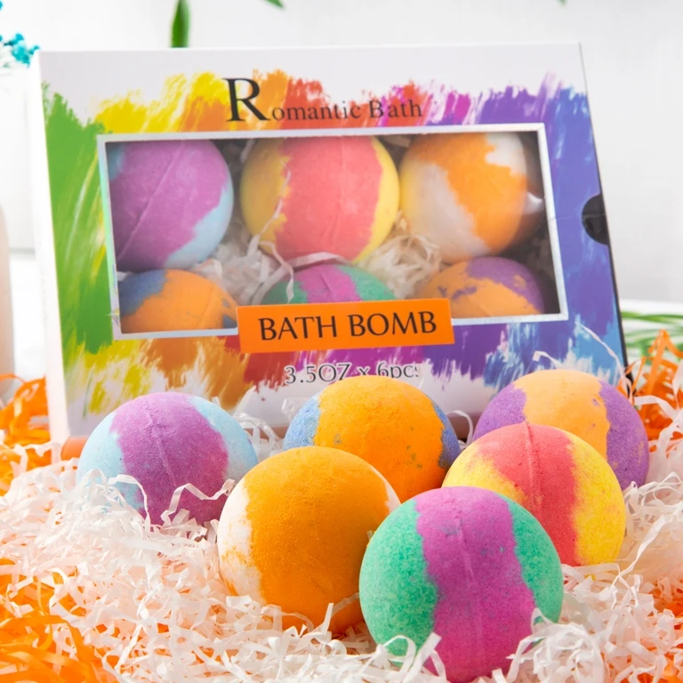 OA 30 days Stock Wholesale Organic Private Label Vegan Bubble bath Oil Bath Bombs Gift Set