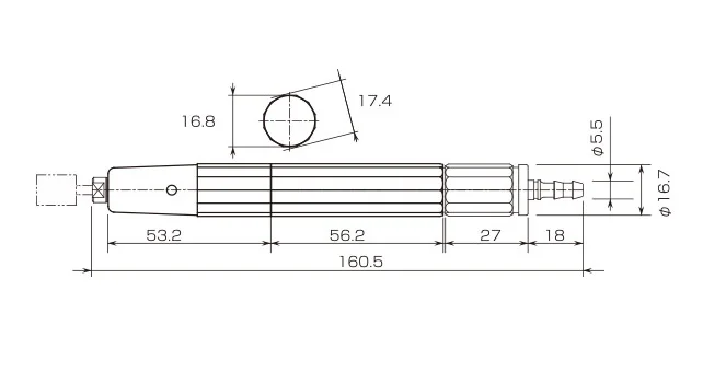 Японская Высокоэффективная мини пневматическая шлифовальная машина UHT