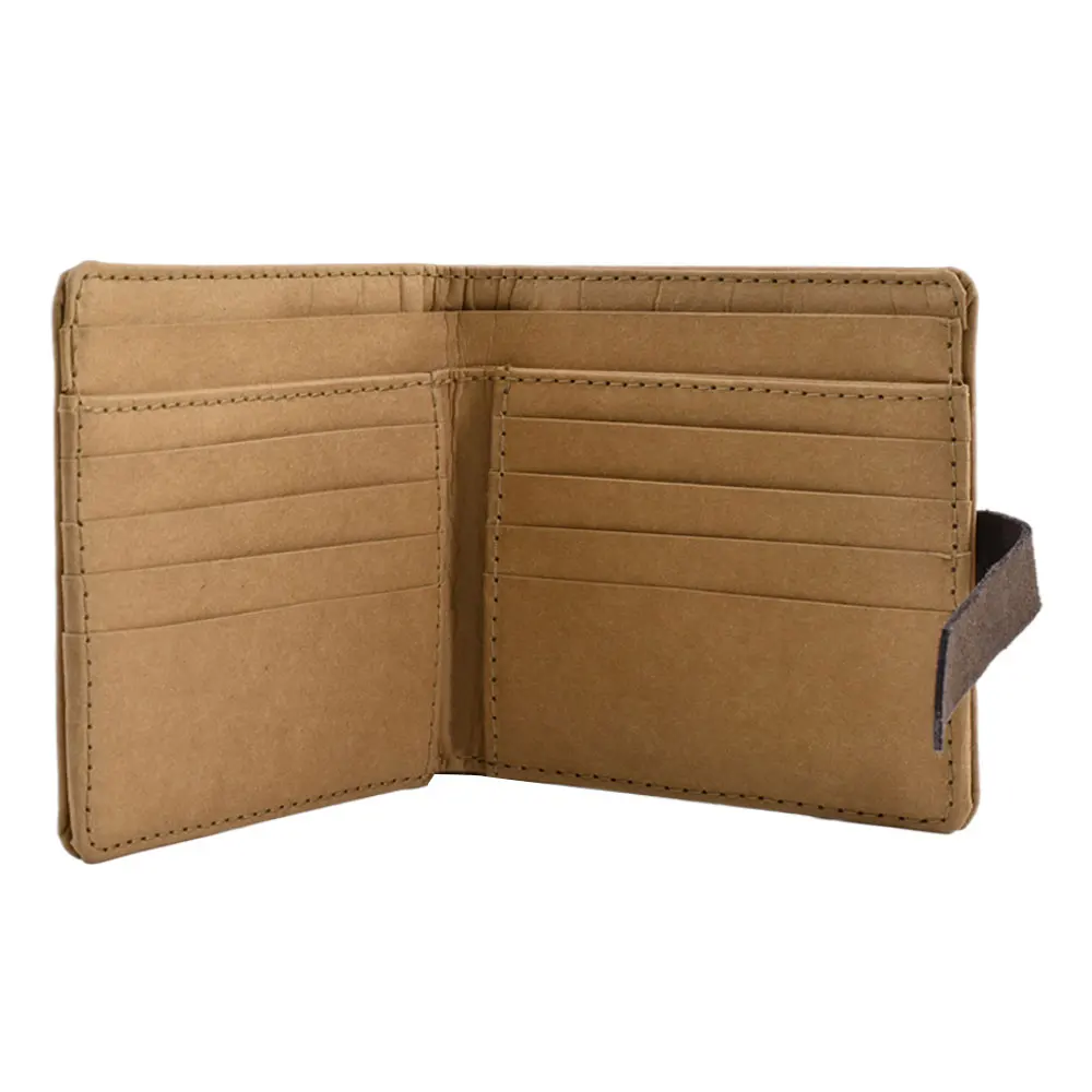 GREEN FIELD 2022 new design high quality washable kraft paper holders minimalist wallet for men