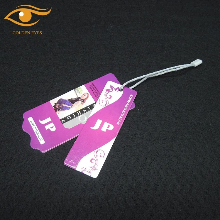 Custom Design Garment use Paper Price Tag Wholesale Hang Tag For Garment Jewelry Tag