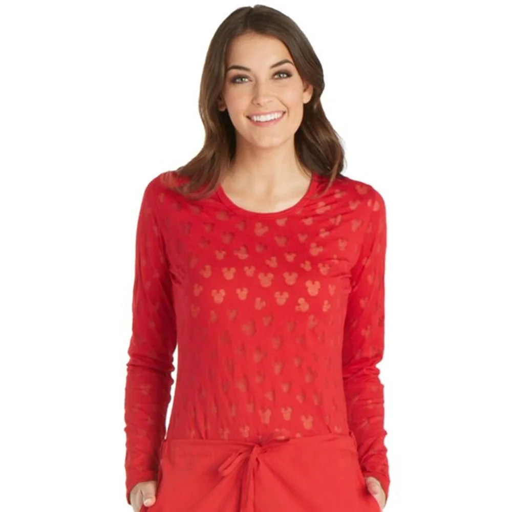 
High Quality Cotton Scrub Undershirts Full Sleeve Woman T Shirt 