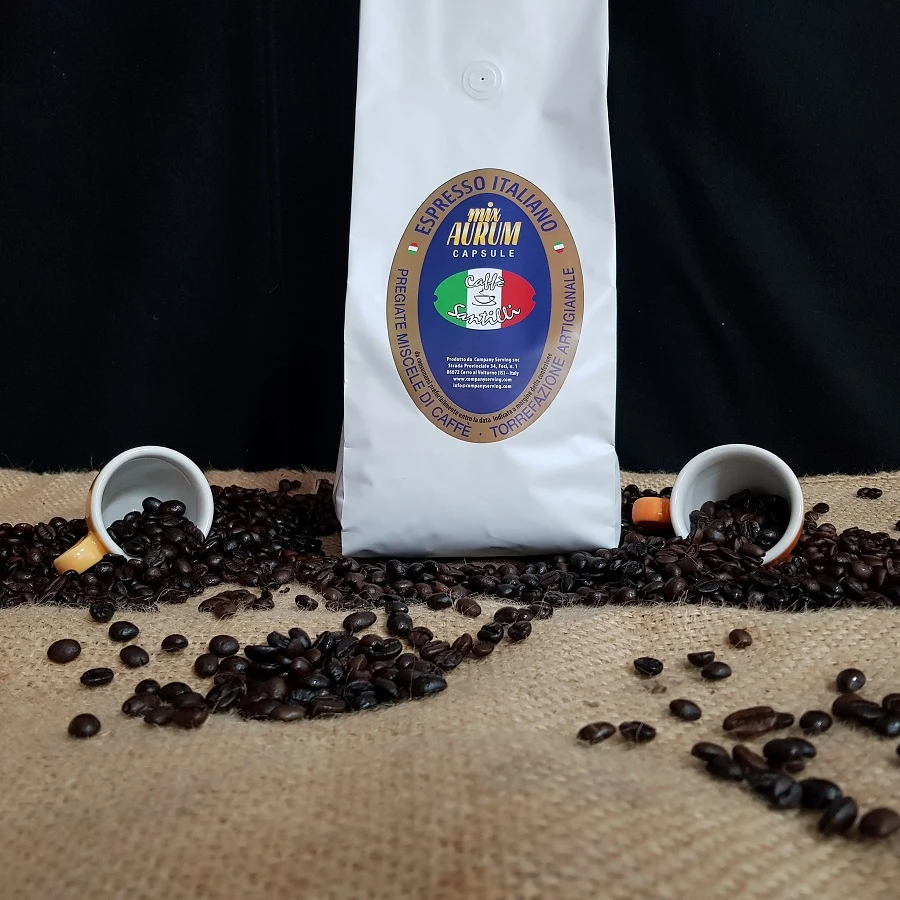 
Italian Coffee Santilli Coffee Mix Aurum Capsule Decaffeinato Gourmet Coffee 