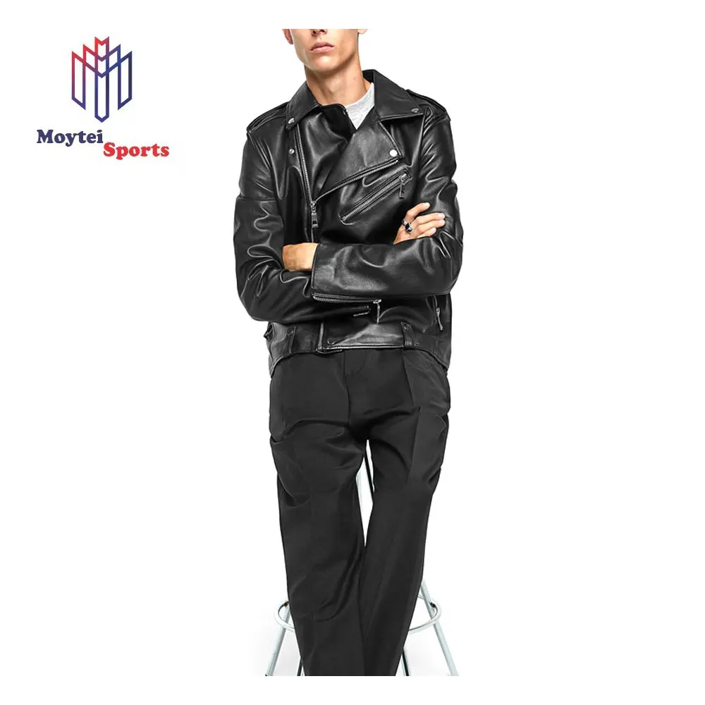 Wholesale Fashion men designs leather jacket custom winter