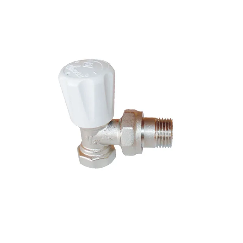 
Brass angle nickel plated radiator valve 