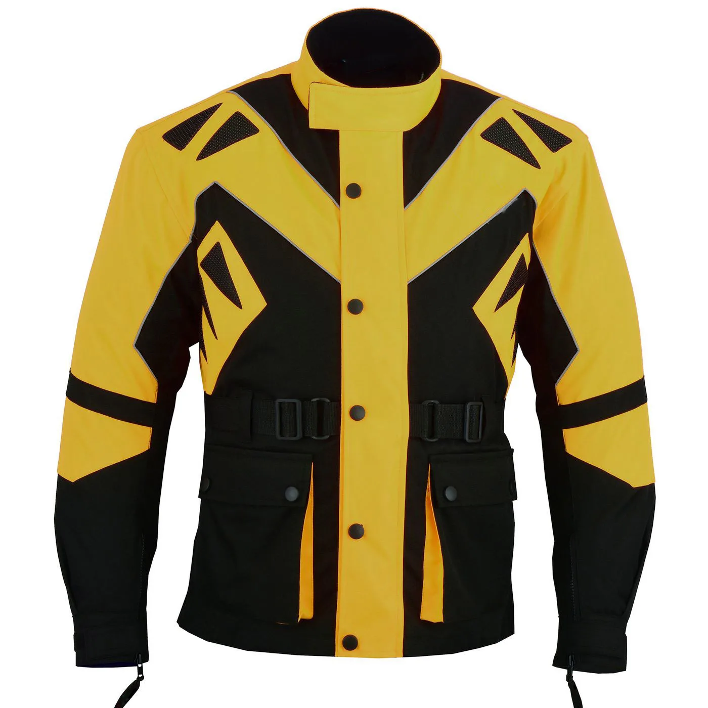 Men Motorbike Leather Riding Jackets CE Approved