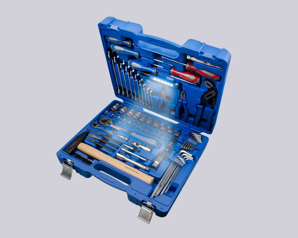 KING TONY Leading 81 PCS 1/2+1/4 Inch Hand Sockets Set Tool Kit Car Repair Household 7581MR