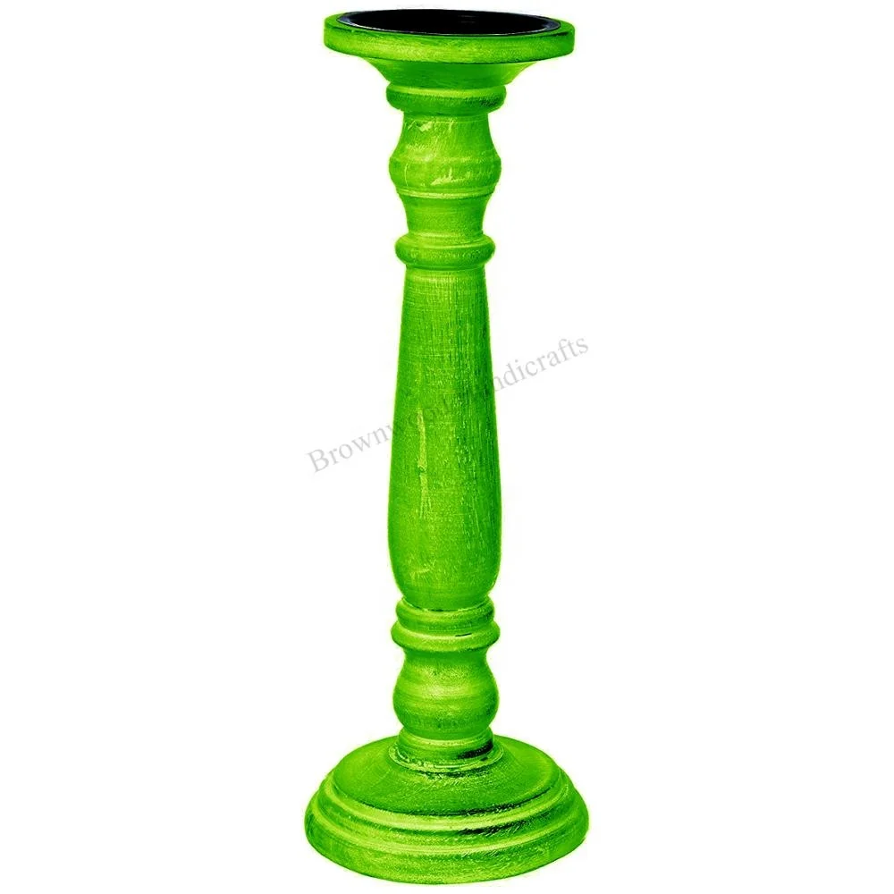 Wooden Carved Artistic Style Candle Stand/Holder