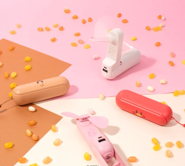 BTS персонаж BT21 детский складной Удобный вентилятор