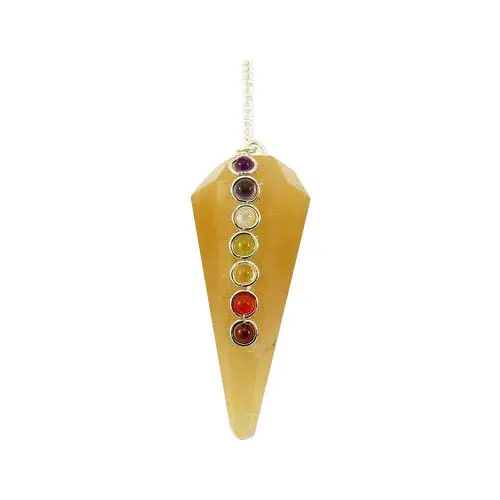 Wholesale Citrine Seven Chakra Pendulum For Sale