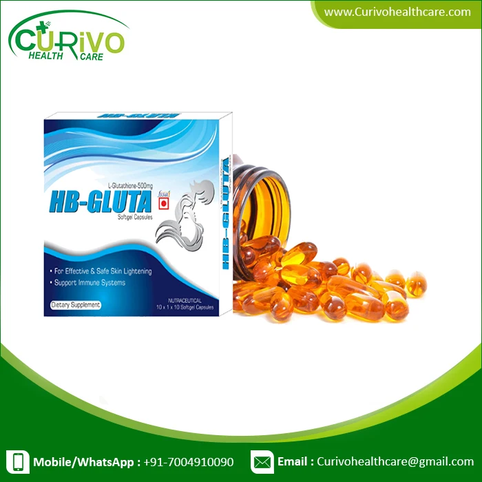 Glutathionee Capsule Dark Circle Remove HB Gluta Soft Gel Capsule