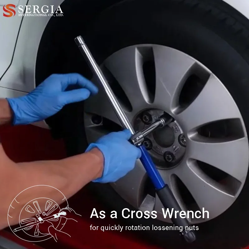 New Design Taiwan Tire Repair Cross 1/2 Torque Wrench with Socket Set