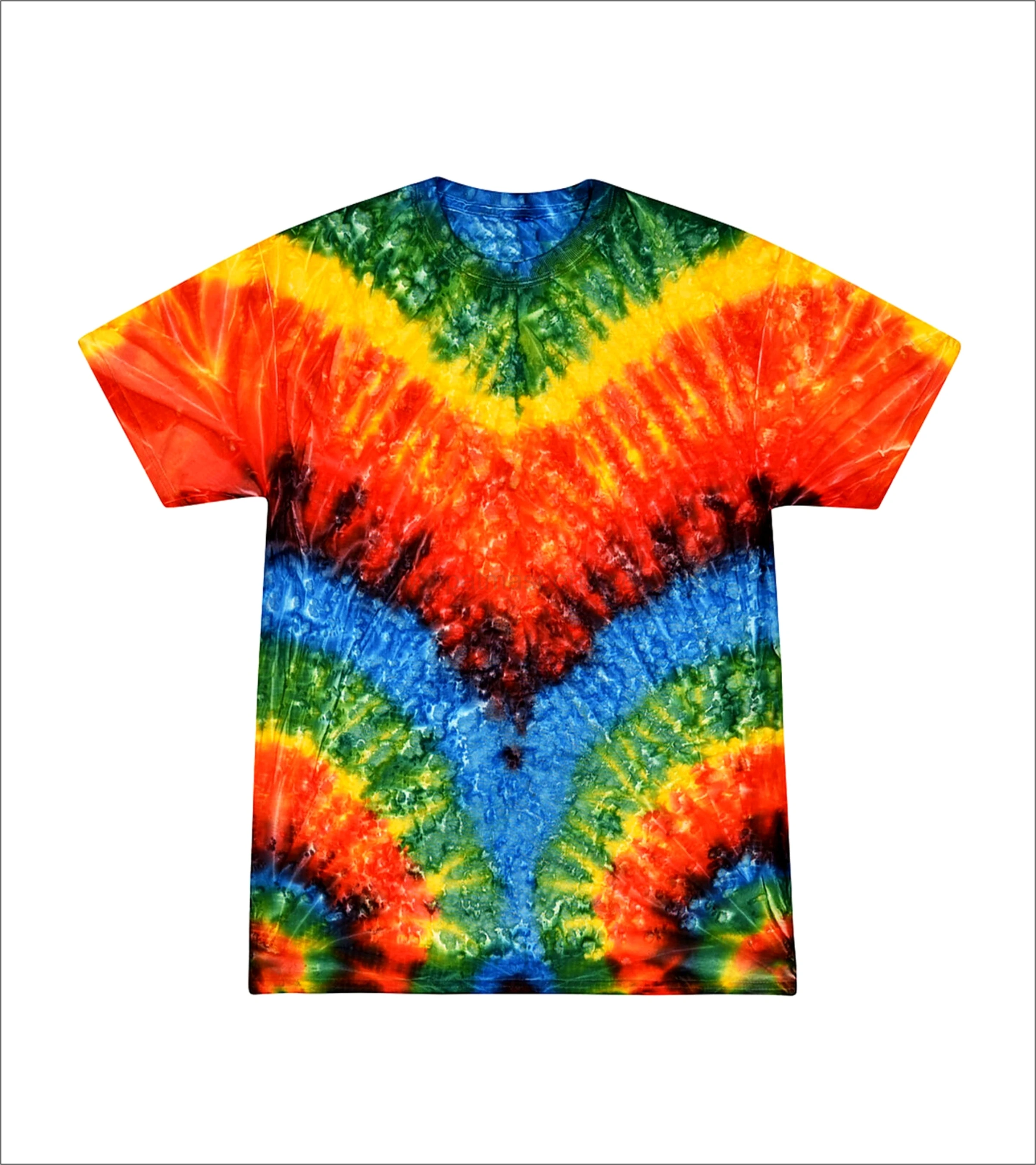 New Design Tie Dye DTG T-shirts heavy Cotton Fabric drop Shoulder Acid Washed Vintage Washed T-shirts Sun Faded Shirts
