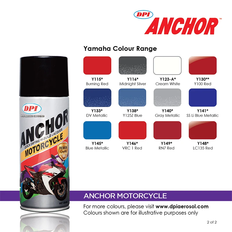  Распыления краски с различного применения быстрое высыхание высокое качество DPI якорь мотоцикл цвет диапазон спрей 400 мл термоусадки