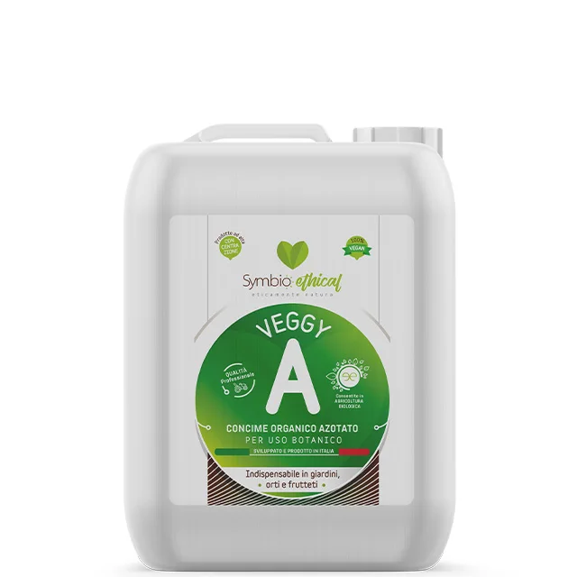 SYMBIOETHICAL VEGGY A vegetal fertilizer 5 Lt for organic farming high quality made in Italy