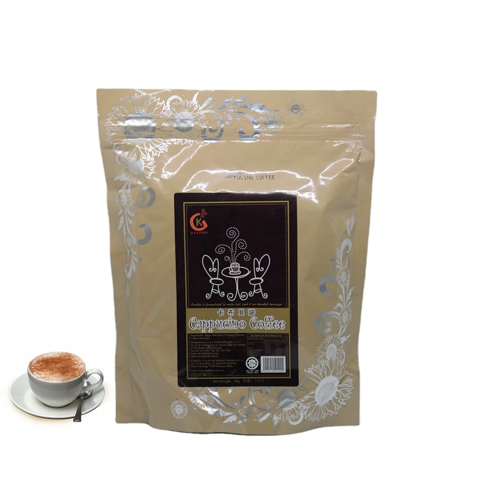 
Top Quality instant Coffee Cappucino Powder Food & Beverage 1kg for bubble tea 