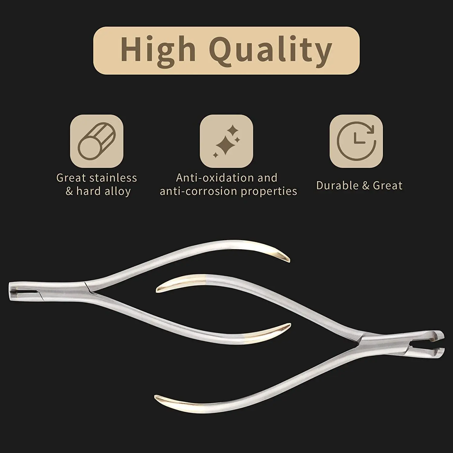 dental distal end cut plier with mini head & longer handle, hold & cut hard and soft wire orthodontic cutter dental surgical ins