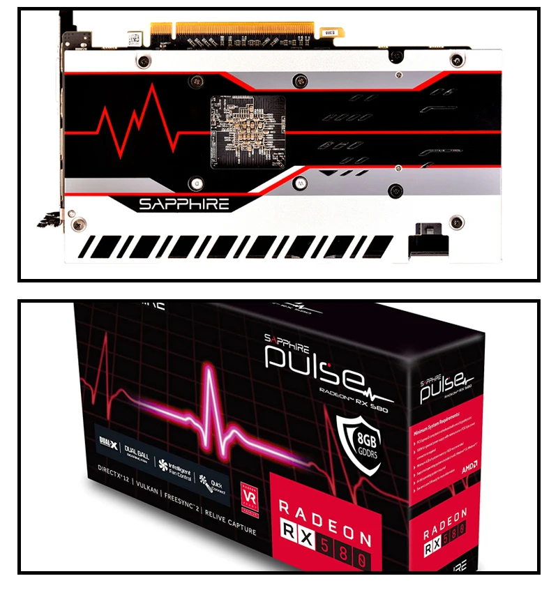 Hot selling Brand New Factory Price AMD RX 580 8GB DDR5 Sapphire Radeon RX580 Graphic Card