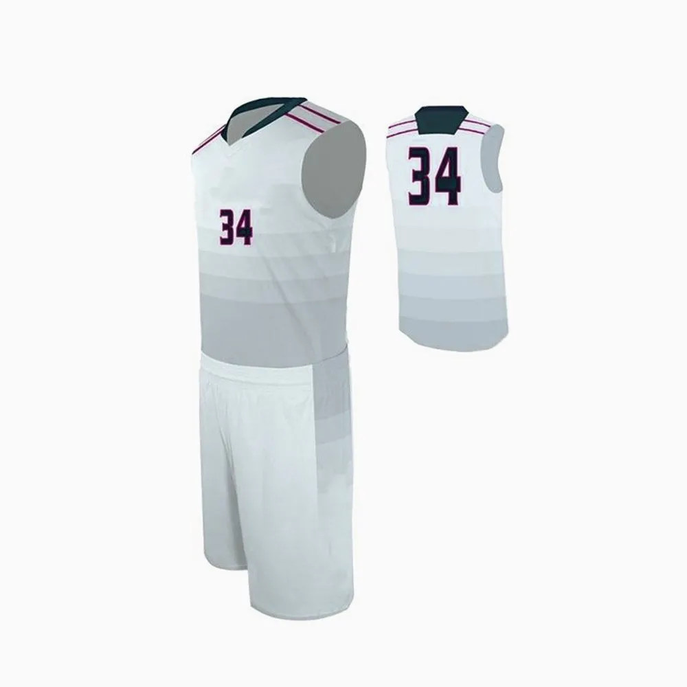 2021 Wholesale  New Top Branded Miami latest season design apparel and new gradient basketball jersey uniform set