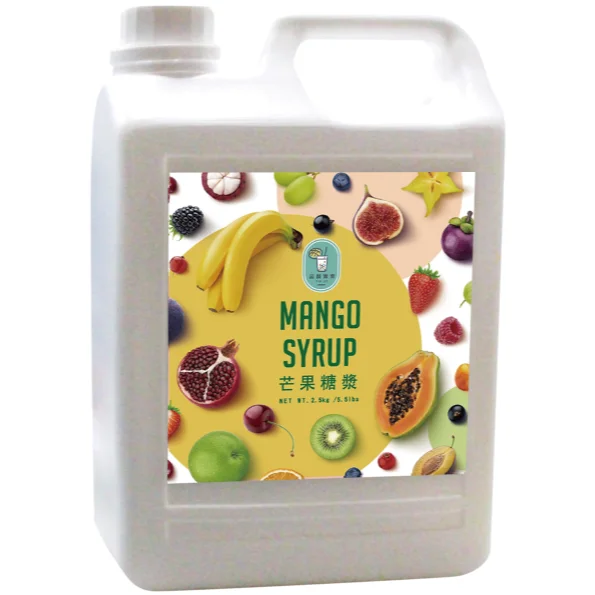 Taiwan OEM manufacturer bubble tea raw materials mango flavored syrup