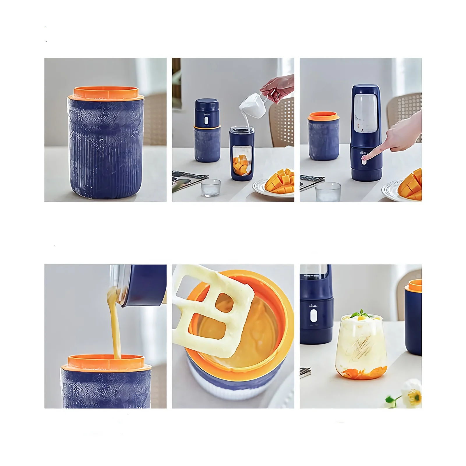 USB mini portable electric juicer outdoor travel 7.4 v 340 ml of Bpa free portable waterproof Blender shake