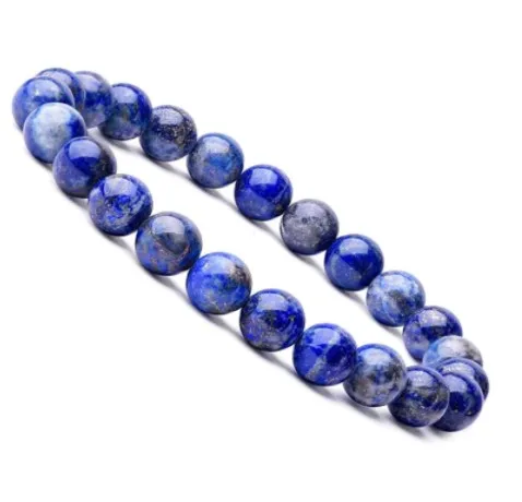 Lapis Lazuli Bracelet, Buddha Charm Bracelet, large medium small bracelets|  Lapis Lazuli 7 chakra bracelet  6/8/10 mm Beads