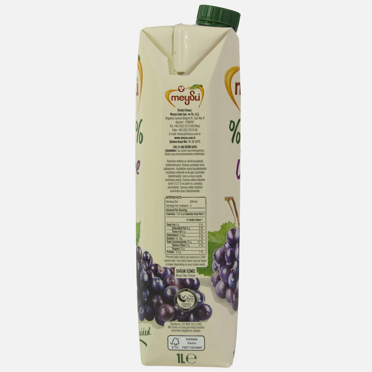 
MEYSU 100% GRAPE JUICE 
