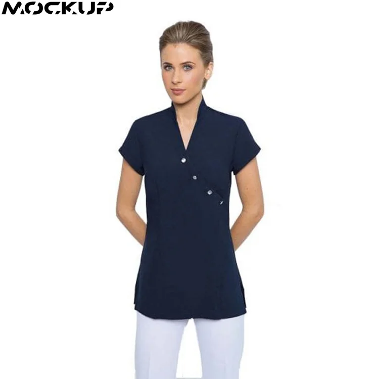 Beautifully Tailored Shape Flattering Comfortable Fit Spa Salon Tunic Work Uniform