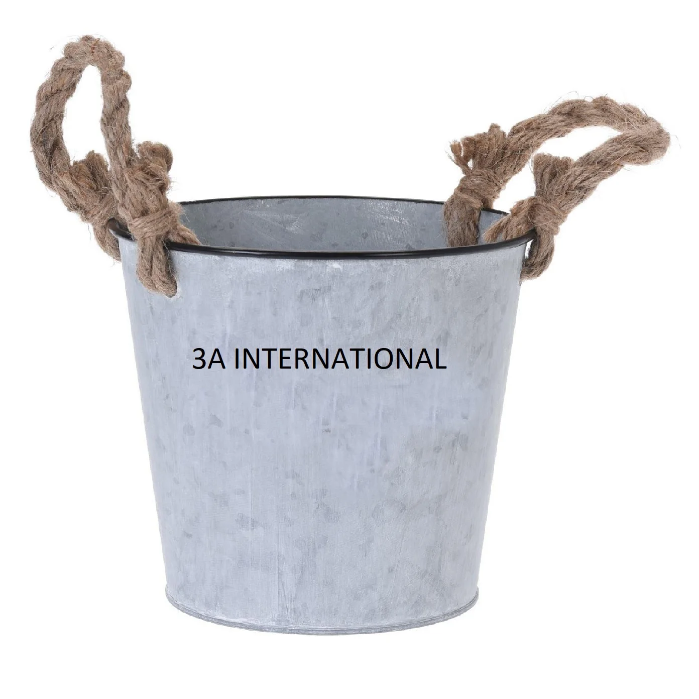  Желтая окрашенная джутовая веревка ручка большой блестящий горшок ведро стильный для посадки