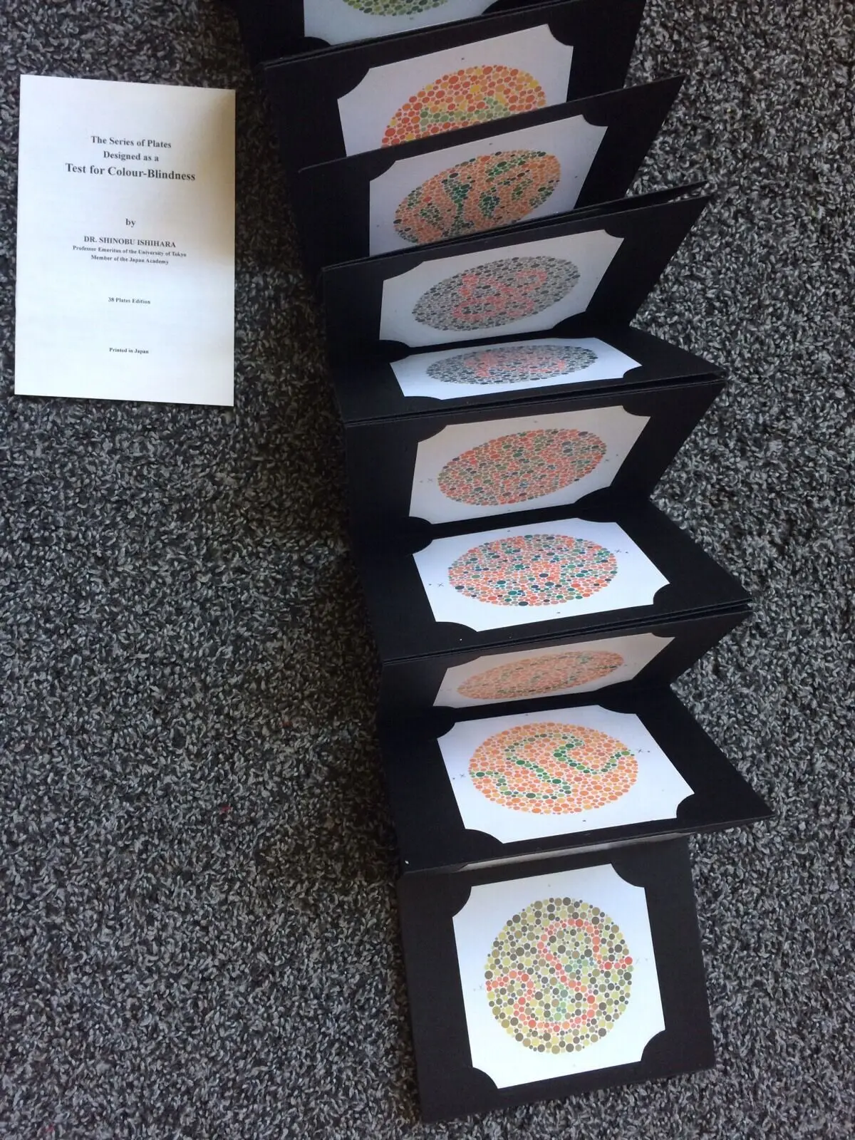 Ishihara Test Book For Color Blindness 38 Plates Optometry Equipment 38 Plates / 14 Plates/ 24 Plates best quality free shipping