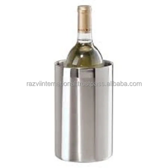 Copper Antique Metal Stainless Steel Hammered Design Double Wall Wine Chiller