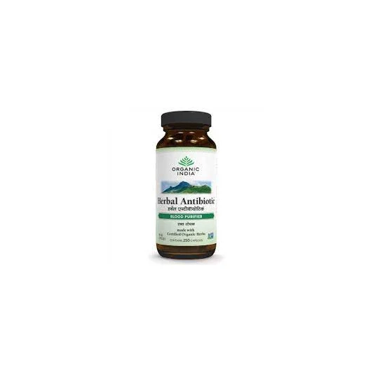 Organic India Herbal Antibiotic 250 Capsules Bottle
