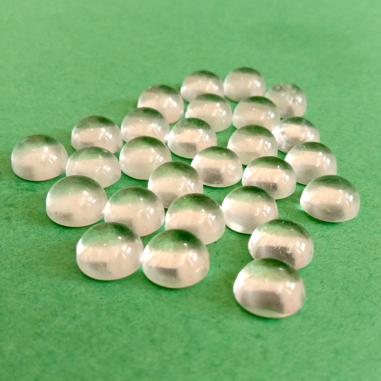 Кристалл кварца круглый кабошон 15 мм неоправленный полудрагоценный камень стерлингового серебра, серьги